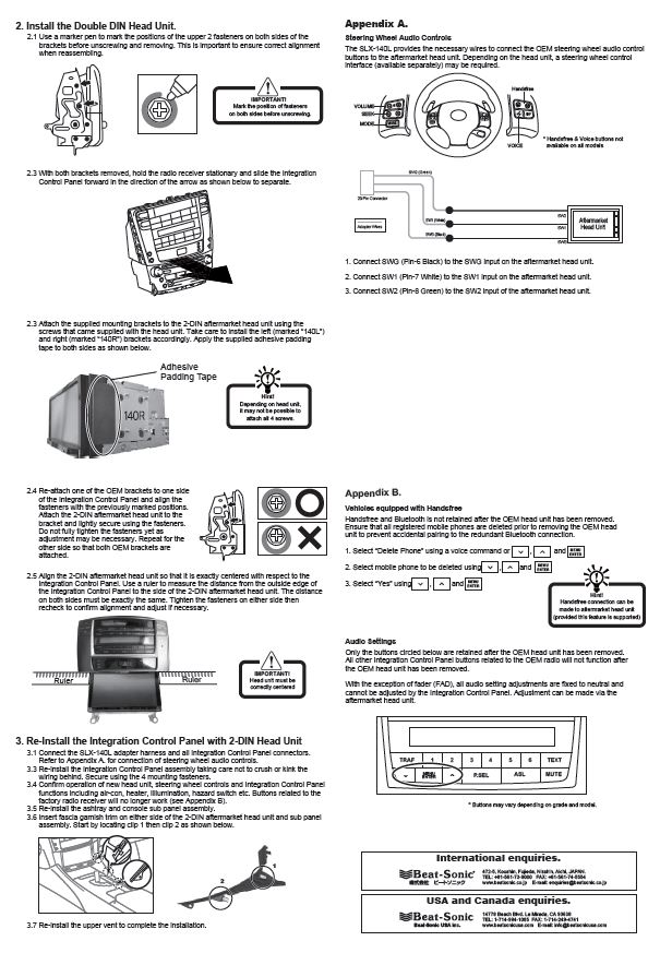 SLX140L manual 2